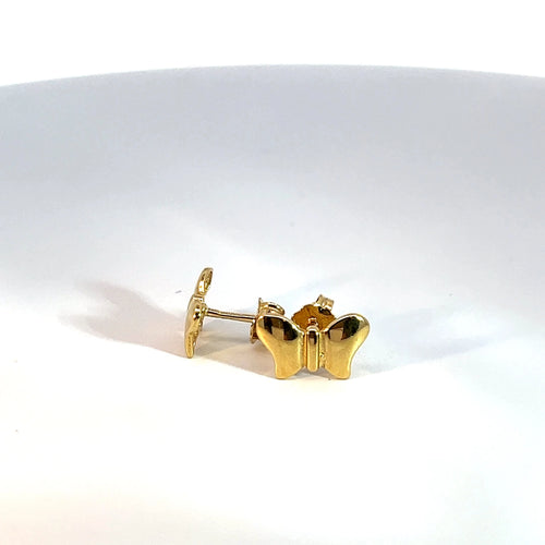 14K Gold Stud Earrings | Elegant Minimalist Design | Lightweight and Comfortable