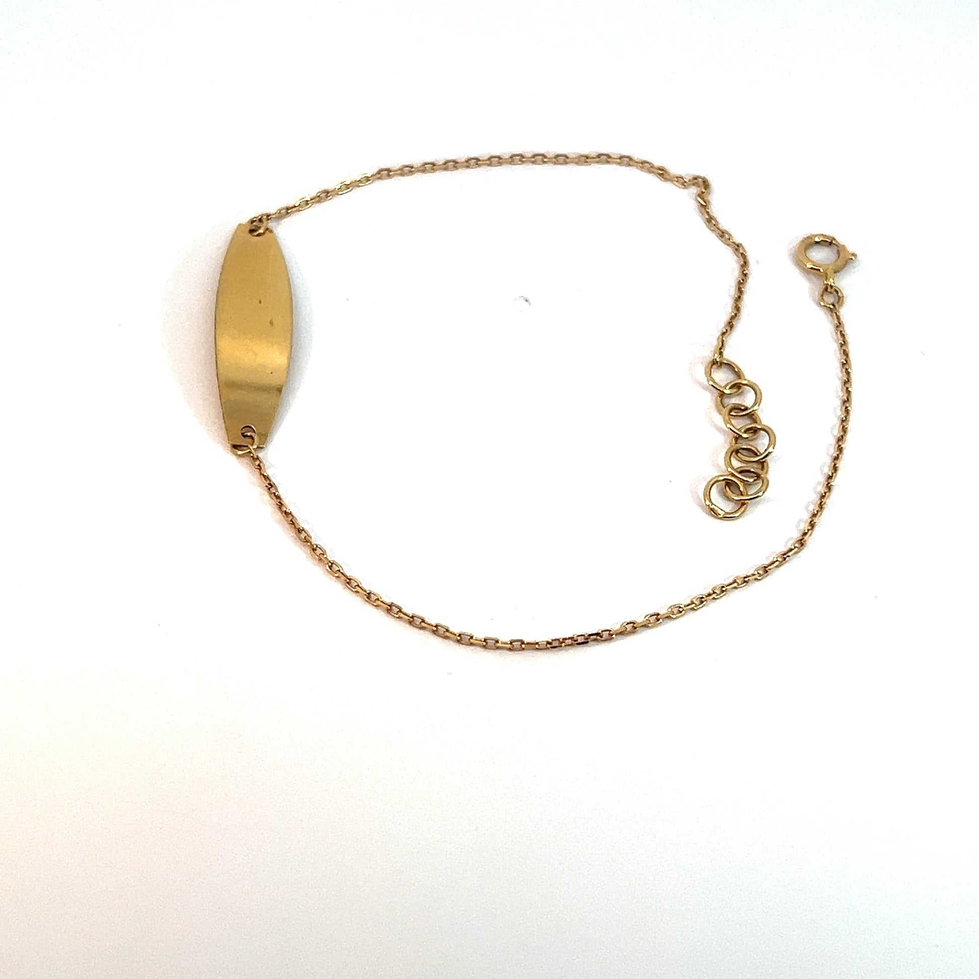 18 ct Gold Bracelet with Adjustable Chain, 1.12g, 16.5 cm + 1.5 cm Extension – Minimalist Women’s Jewelry