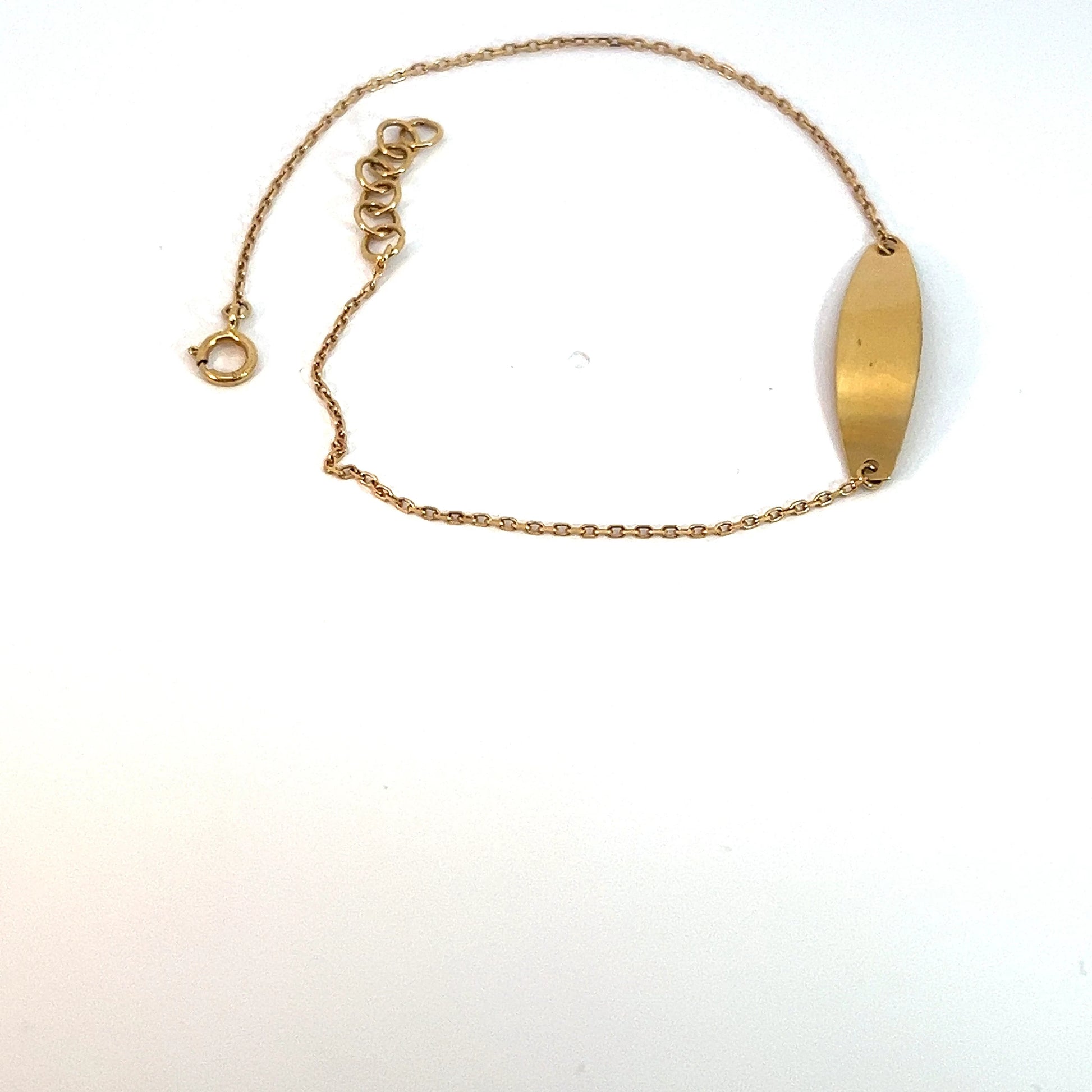 18 ct Gold Bracelet with Adjustable Chain, 1.12g, 16.5 cm + 1.5 cm Extension – Minimalist Women’s Jewelry